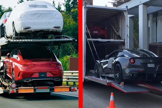 Transport type. Open transport is cheaper than enclosed transport. 